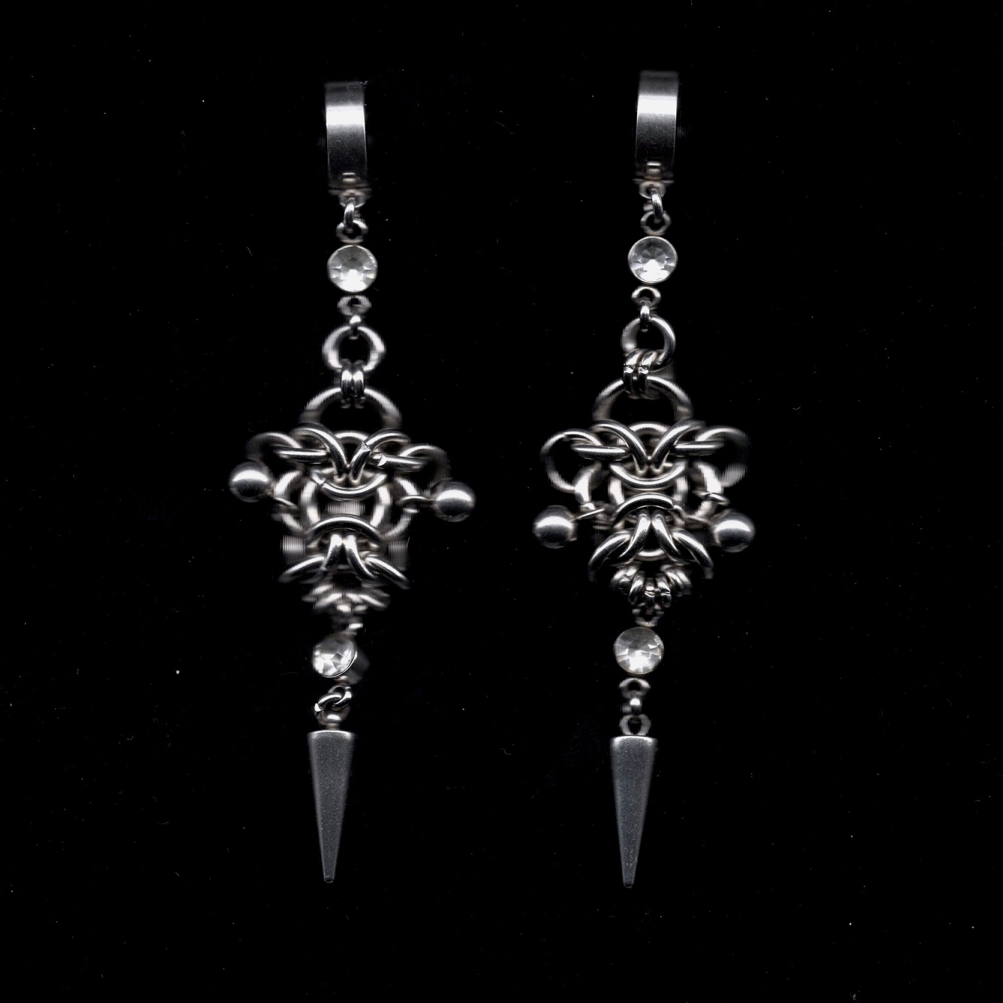 Hypnosis. Chainmail Earrings.