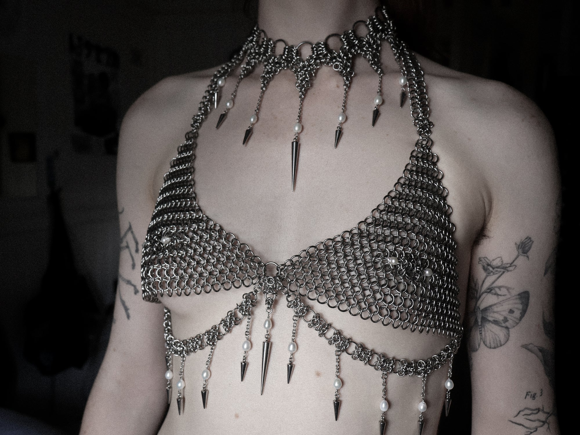 'Leila' Pearl Cathedral Choker. MADE-TO-ORDER