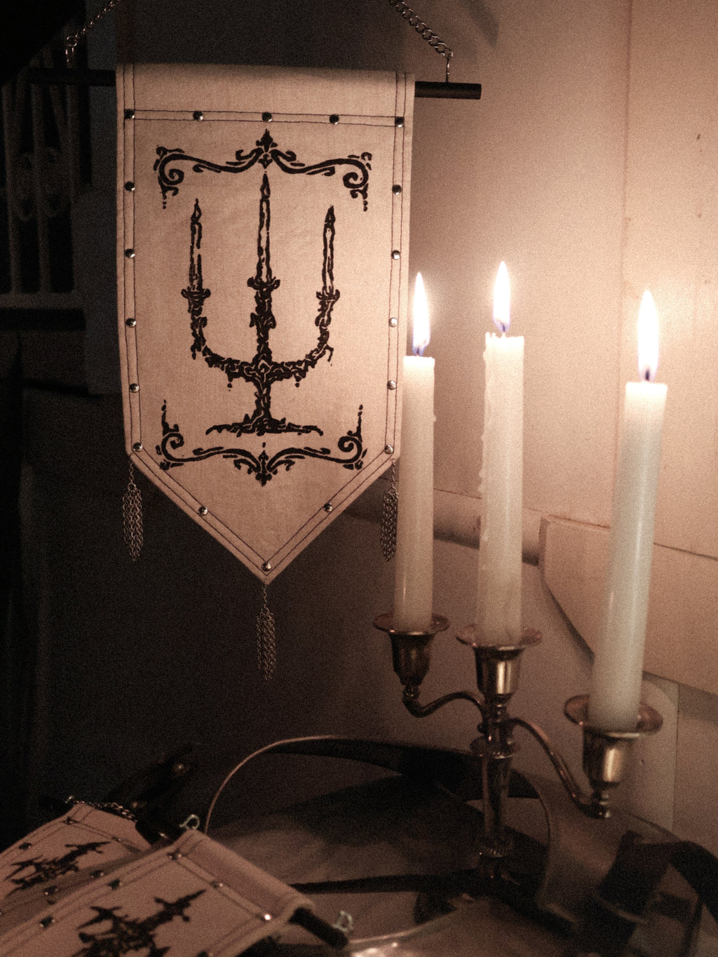 Candelabra Medieval Banner.