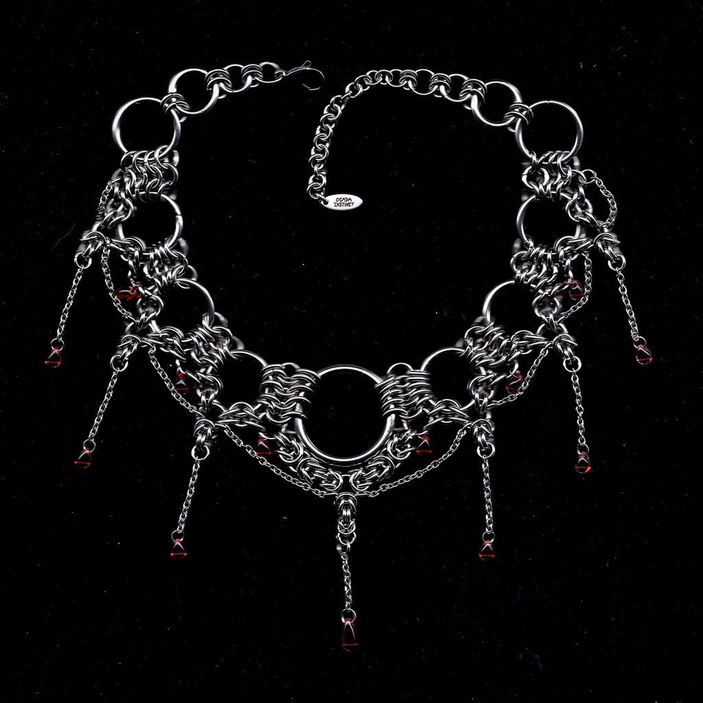 Blood Moon. Chainmail Choker.