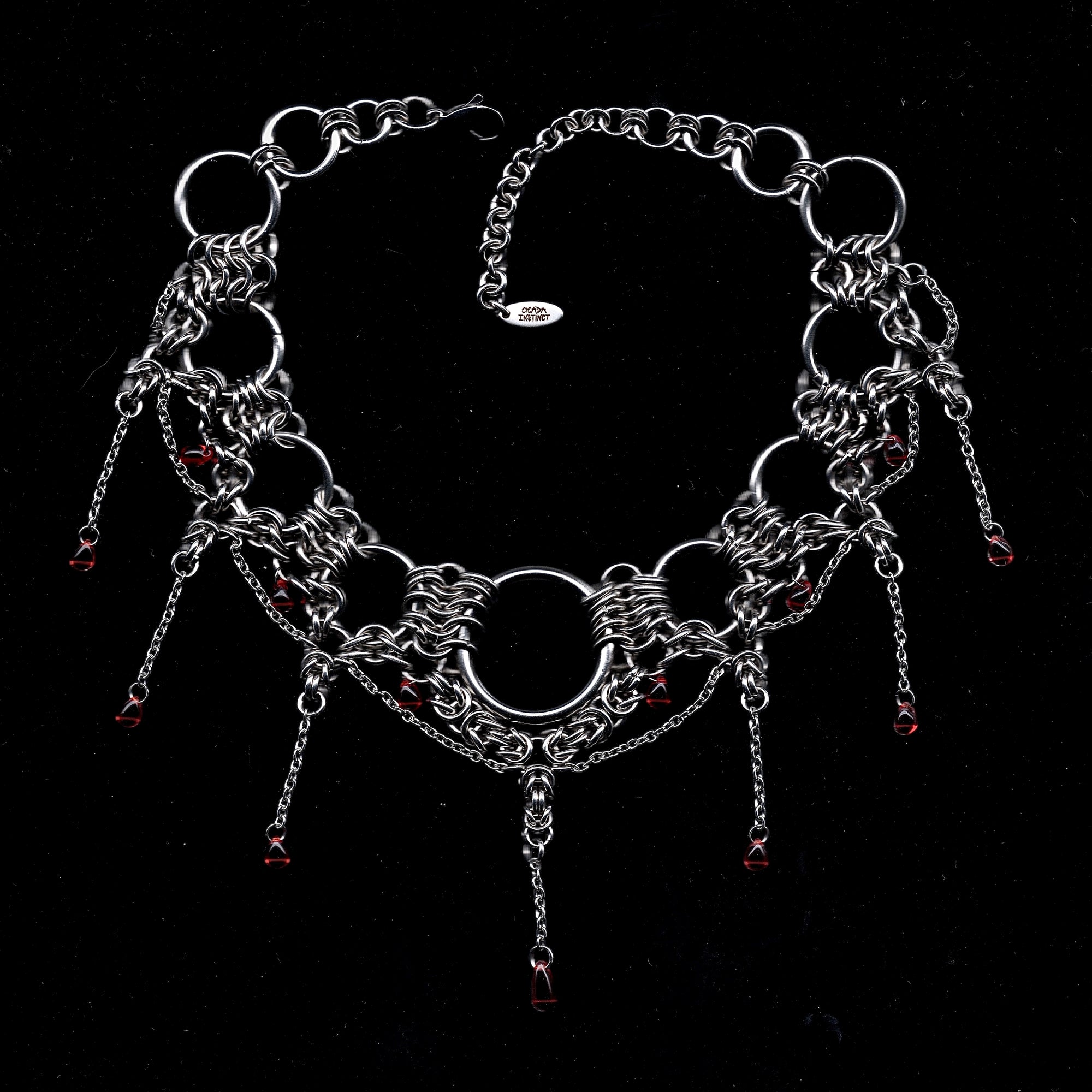 Blood Moon. Chainmail Choker.