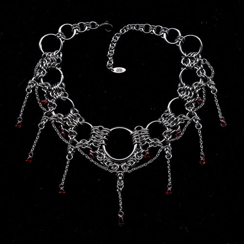 Blood Moon. Chainmail Choker.