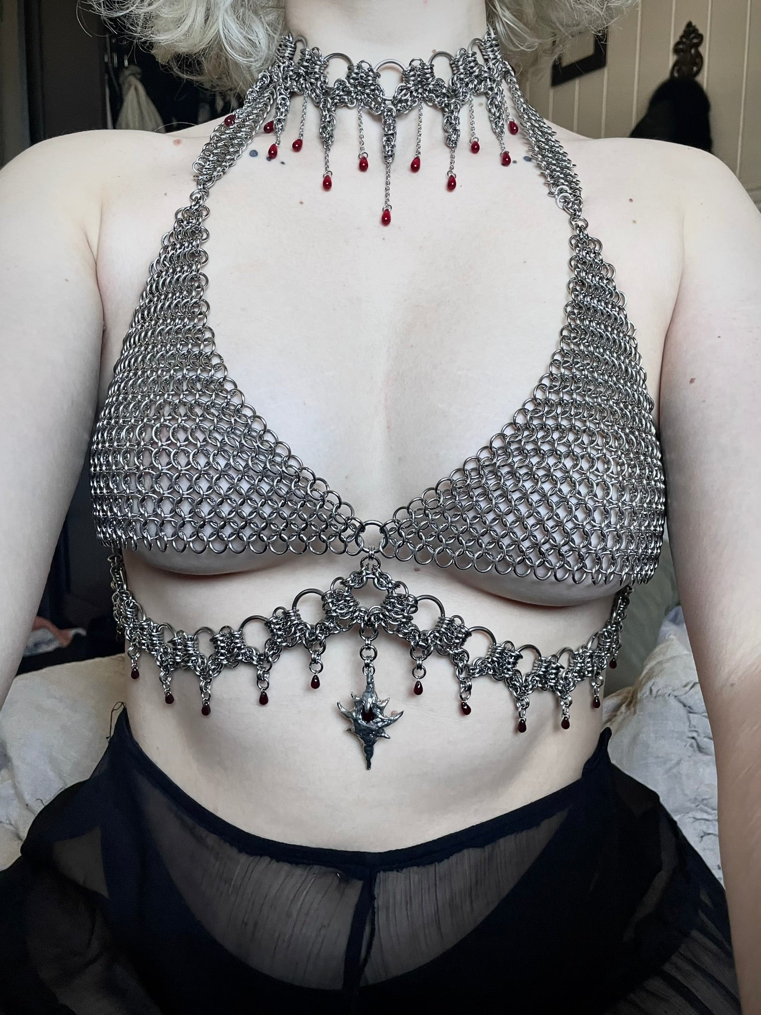 Carmilla. Chainmail Bra Top.
