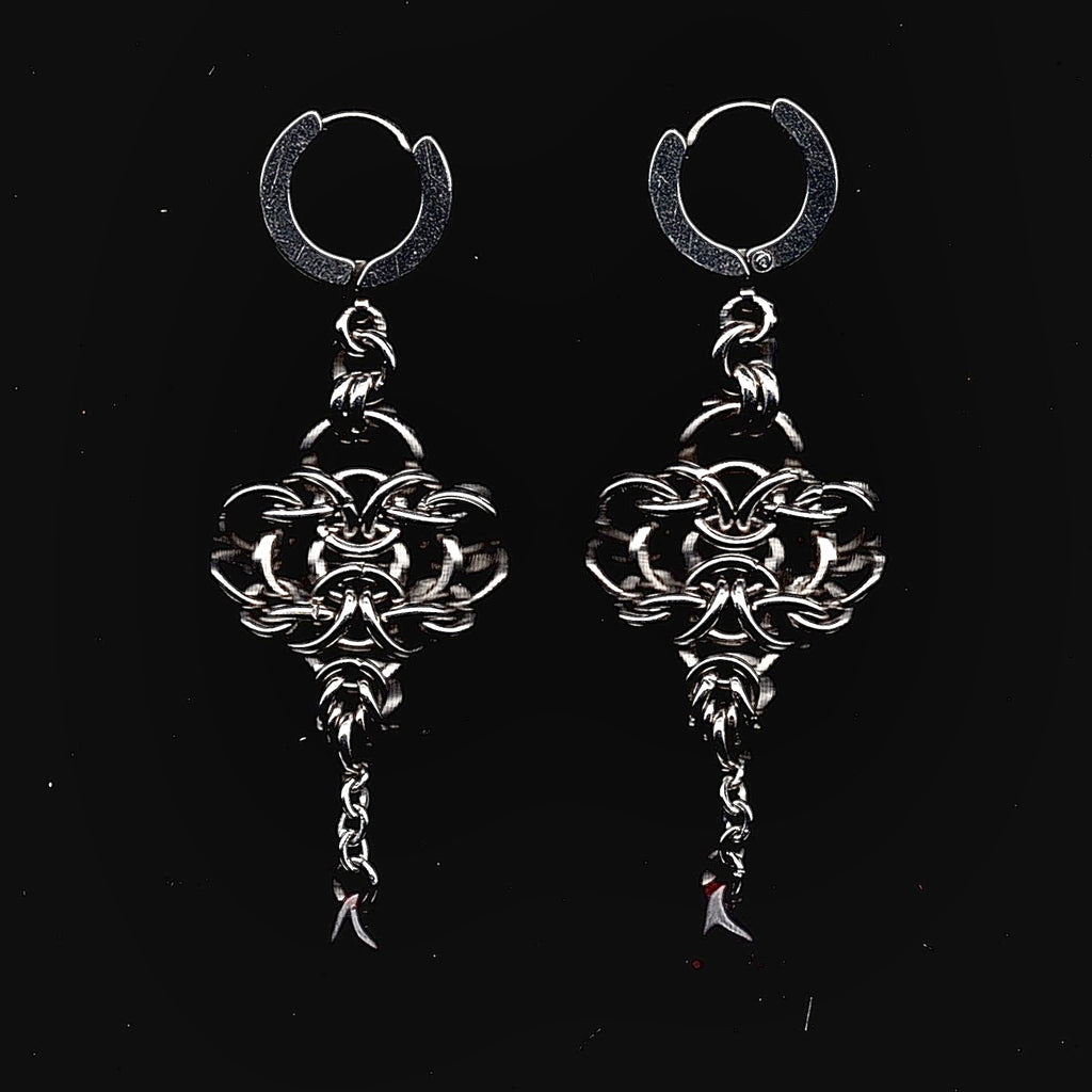 Desire. Chainmail Earrings.