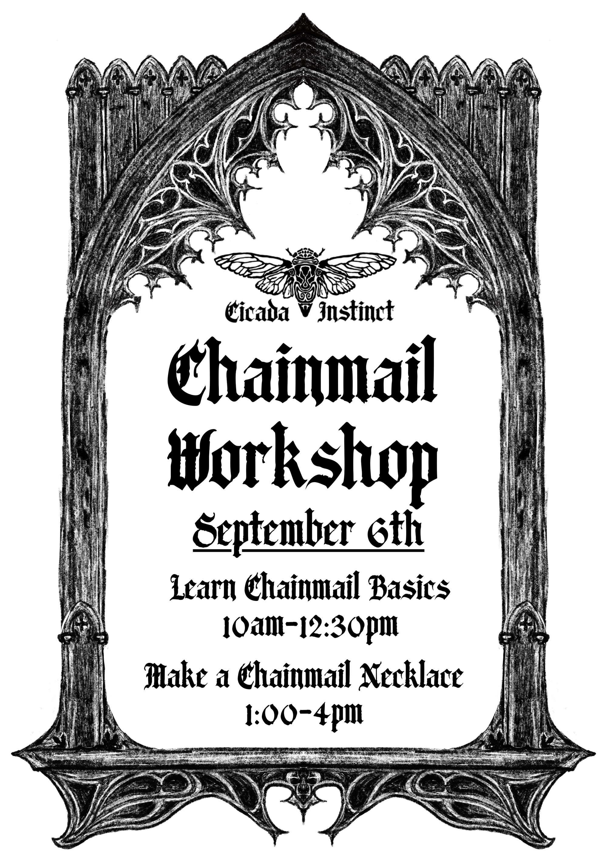 Chainmail Workshop. 6th September. TICKETS RELEASING AUGUST 5TH 6PM