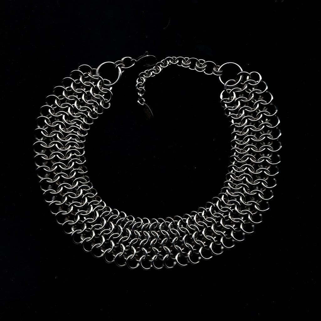 Serpentine Armour. Chainmail Choker. MADE-TO-ORDER.