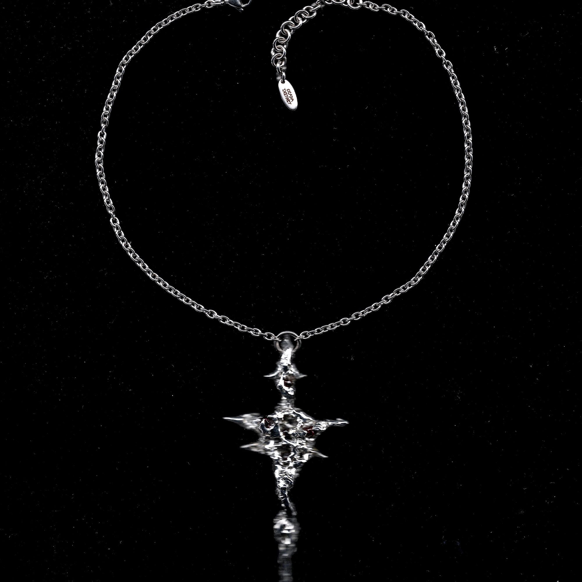 Claymores Sacrifice. Soldered Garnet pendant.