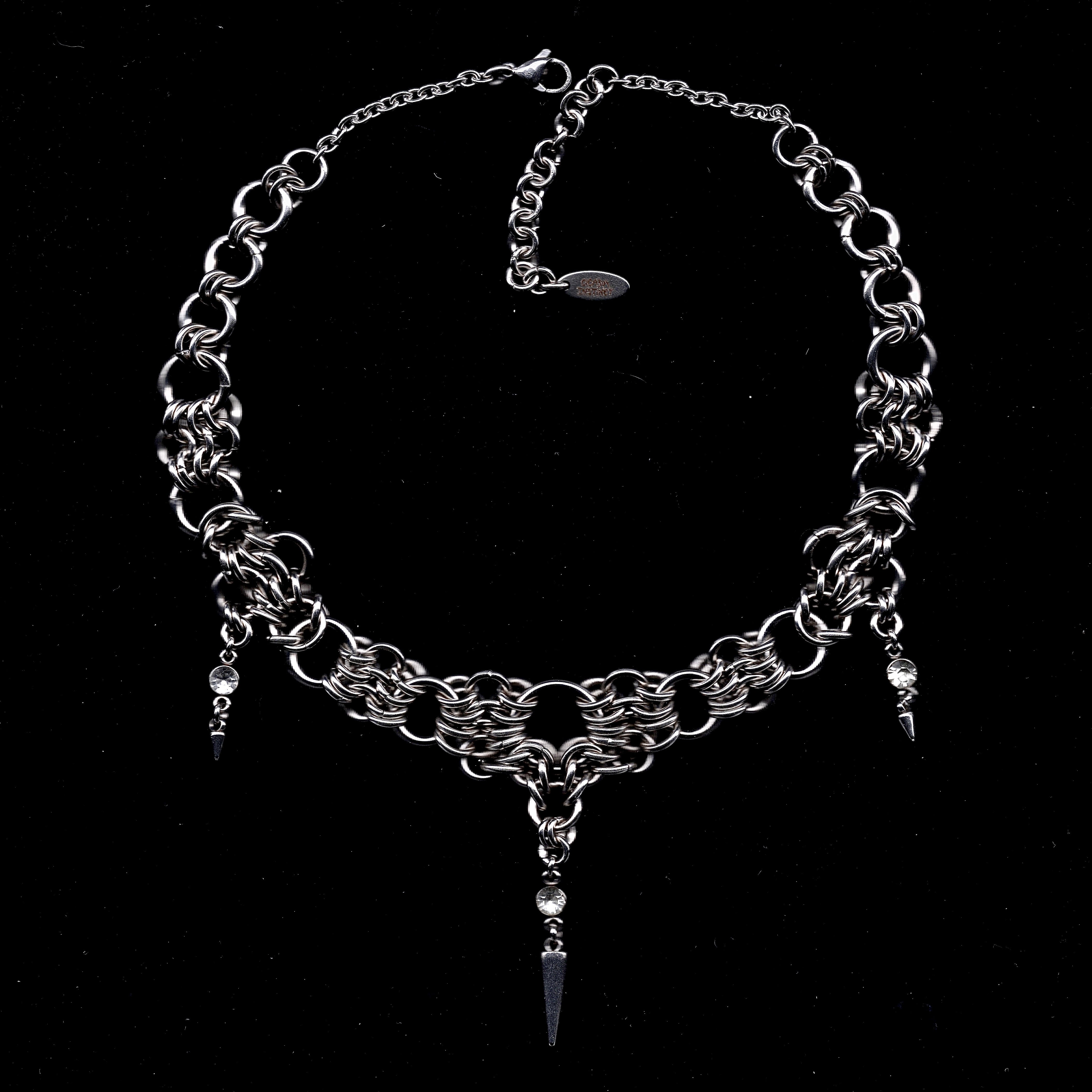 関送込 ILLUSORY Double-Strand Jointed Thorn Chocker ILLUSORY Double-Strand Jointed Thorn Chocker