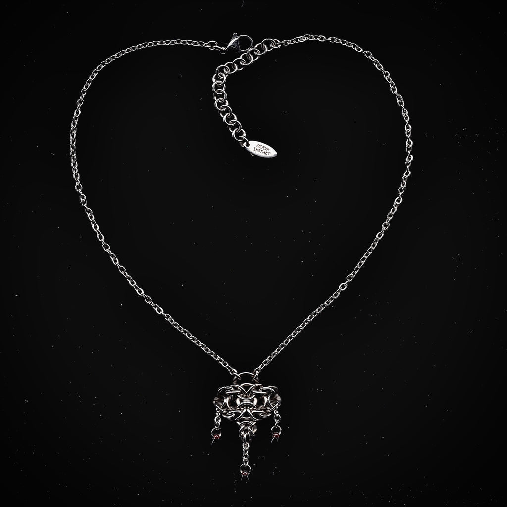 Desire. Dainty Blood-droplet Pendant.