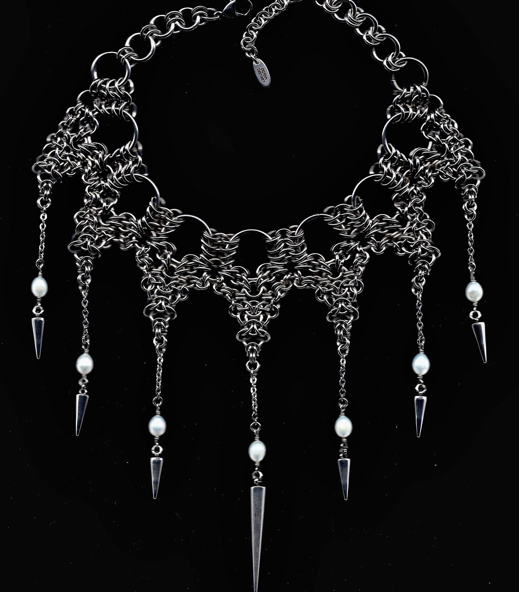 'Leila' Pearl Cathedral Choker.