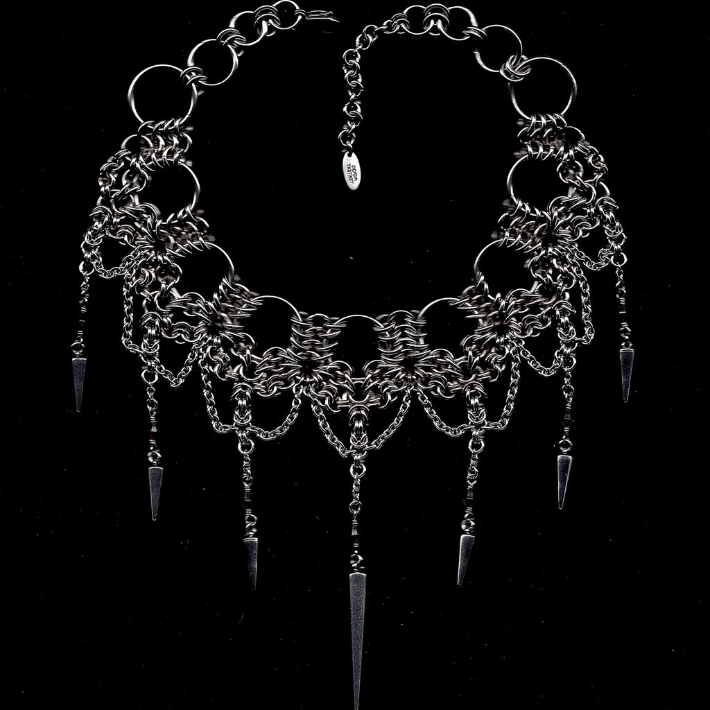 'Charlotte' Garnet Cathedral Choker.