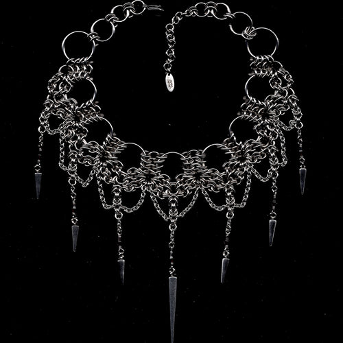 'Charlotte' Garnet Cathedral Choker.
